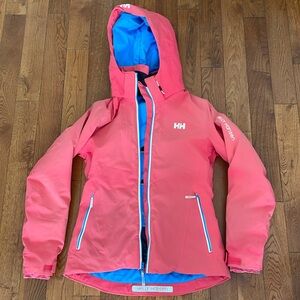 Helly Hansen Kids Coral and Blue Raincoat